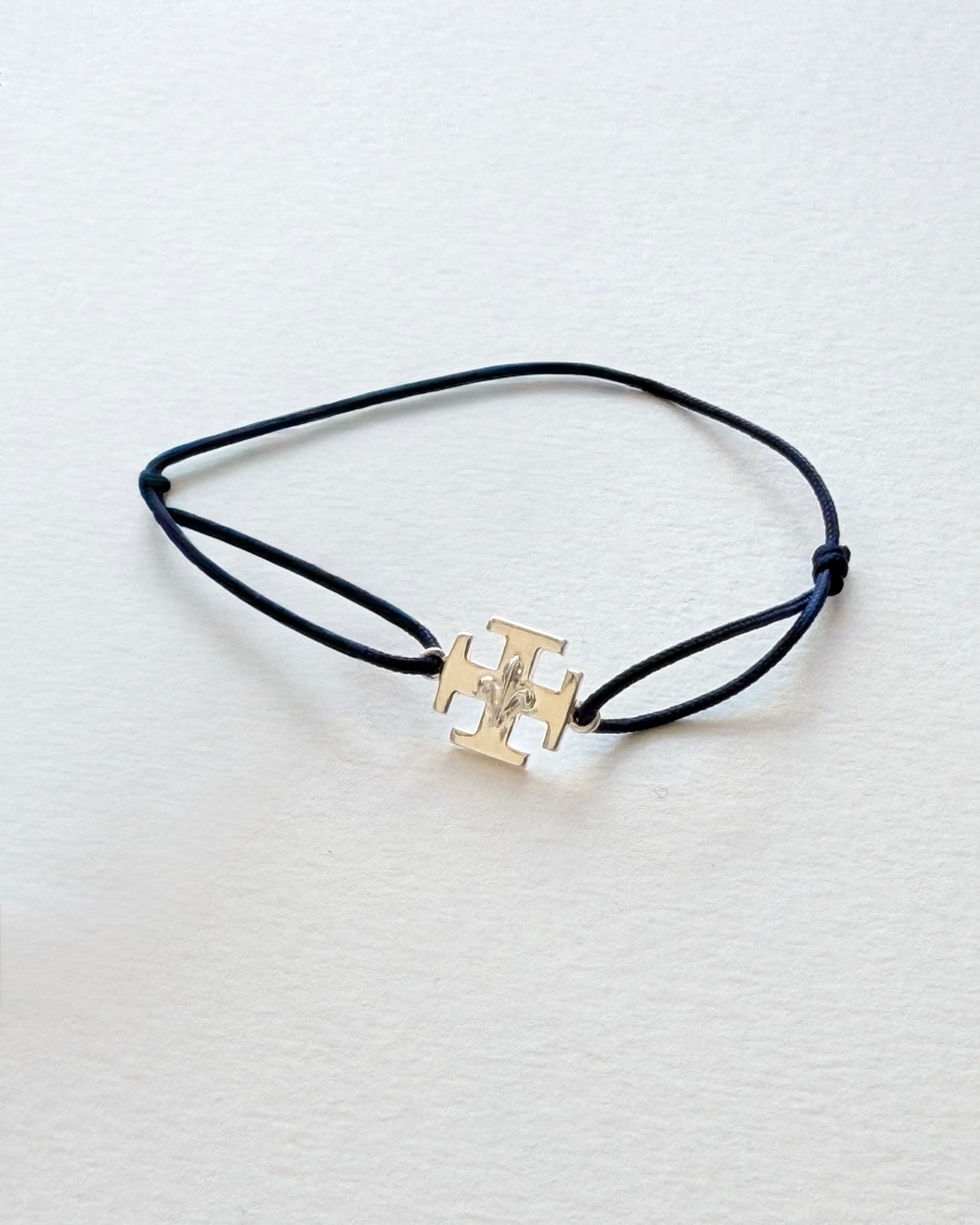 Bracelet Lien & Croix SUF (Argent massif 925 ou plaqué or)