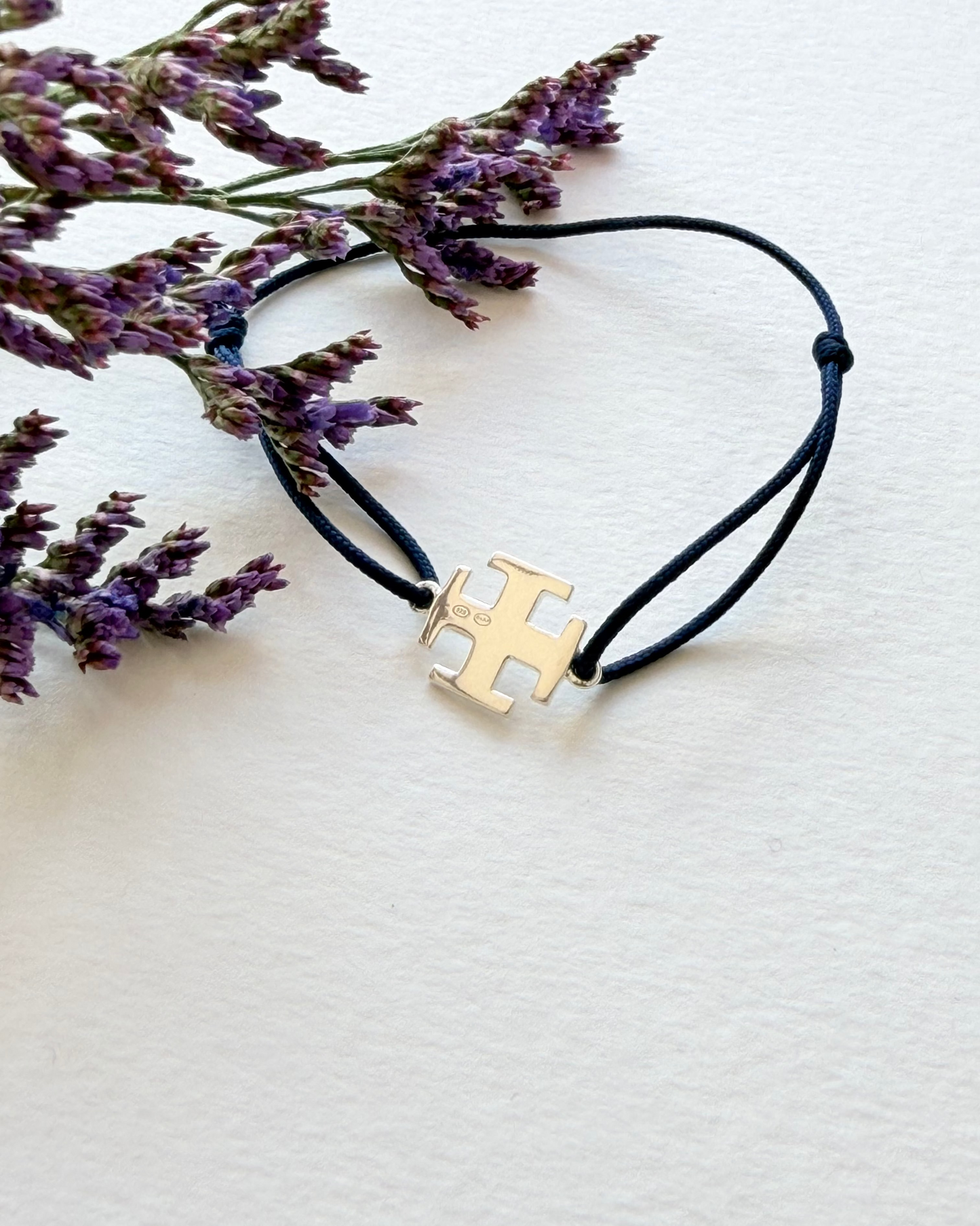 Bracelet Lien & Croix SUF (Argent massif 925 ou plaqué or)