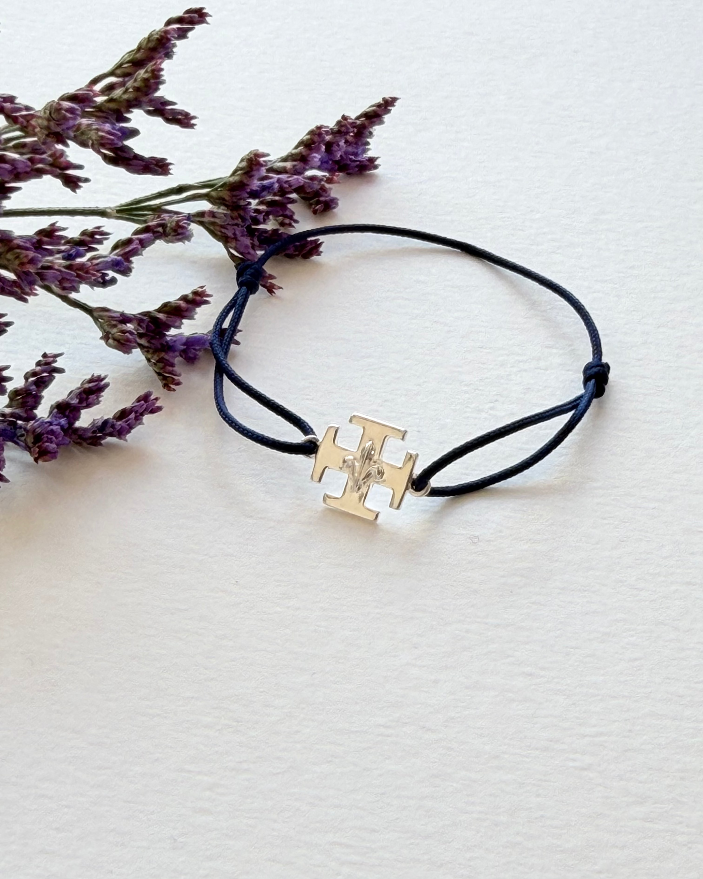Bracelet Lien & Croix SUF (Argent massif 925 ou plaqué or)