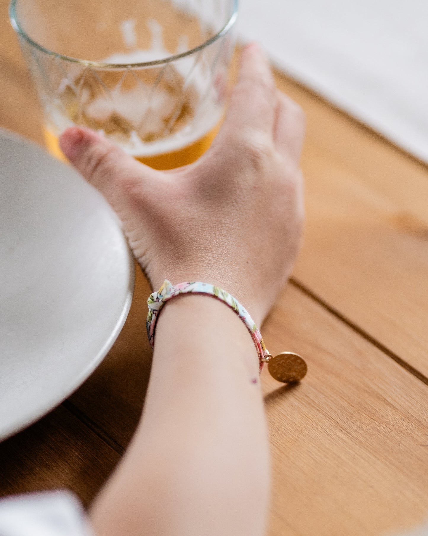 Bracelet Liberty & Médaille Miraculeuse (dorée à l'or fin)