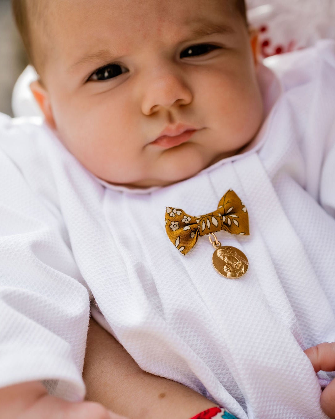 Collier & Médaille Vierge à l’Enfant Tendresse (dorée à l'or fin)