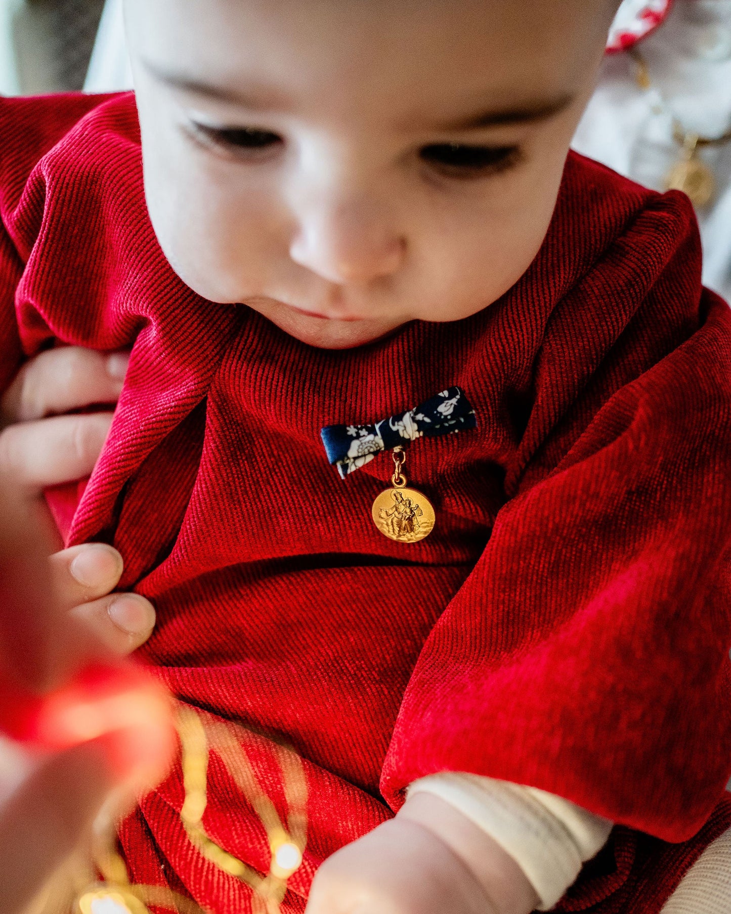 Collier & Médaille Scapulaire (dorée à l'or fin)