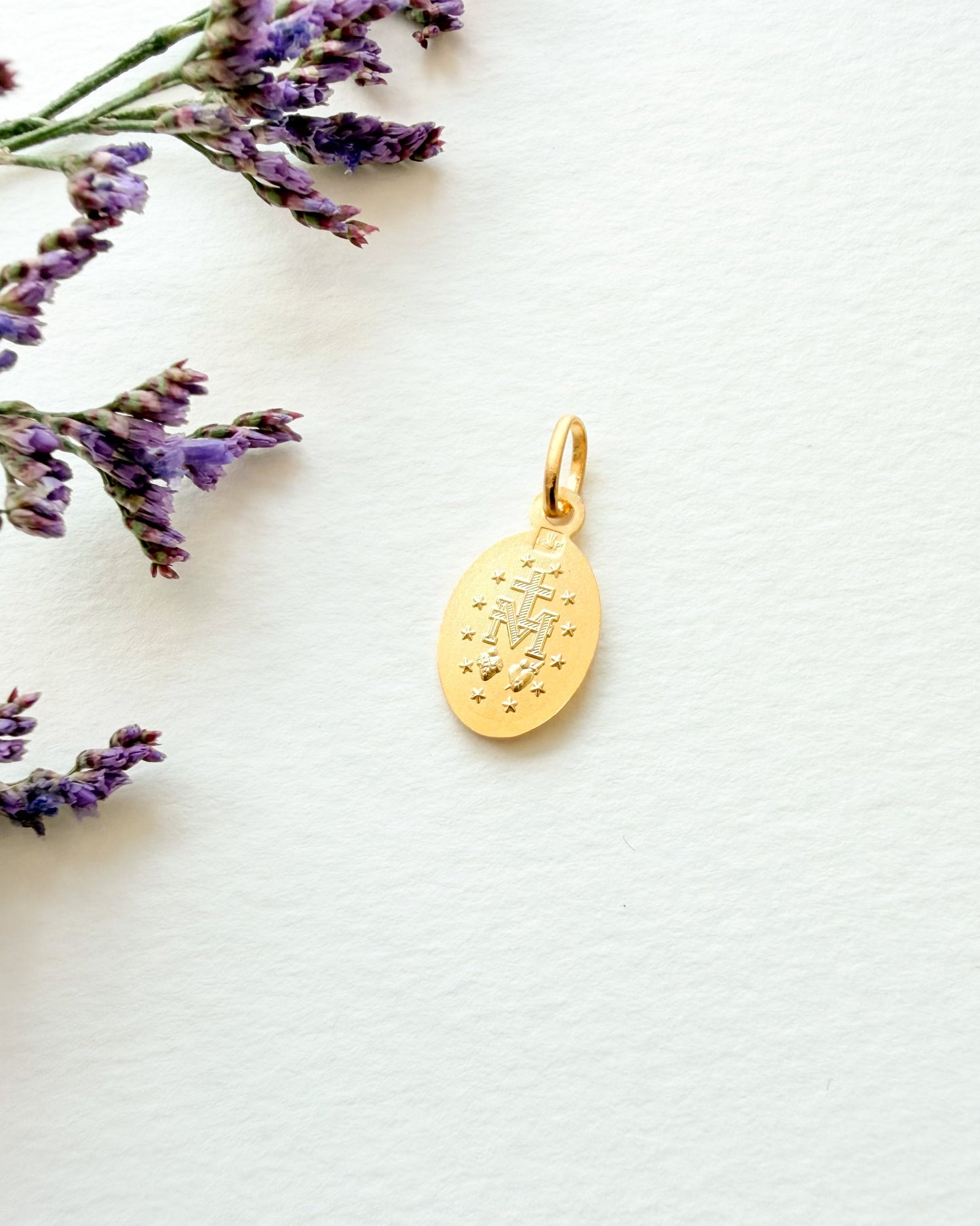 Collier Liberty & Médaille Miraculeuse (plaqué or & argent massif 925)