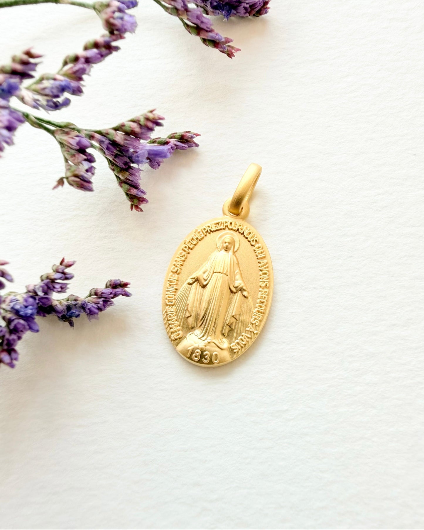 Médaille Miraculeuse (plaqué or & Argent massif 925)