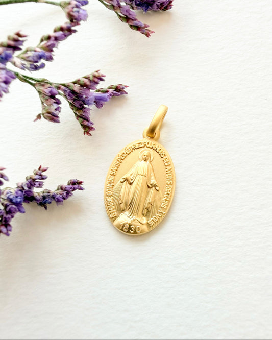 Médaille Miraculeuse (plaqué or & Argent massif 925)