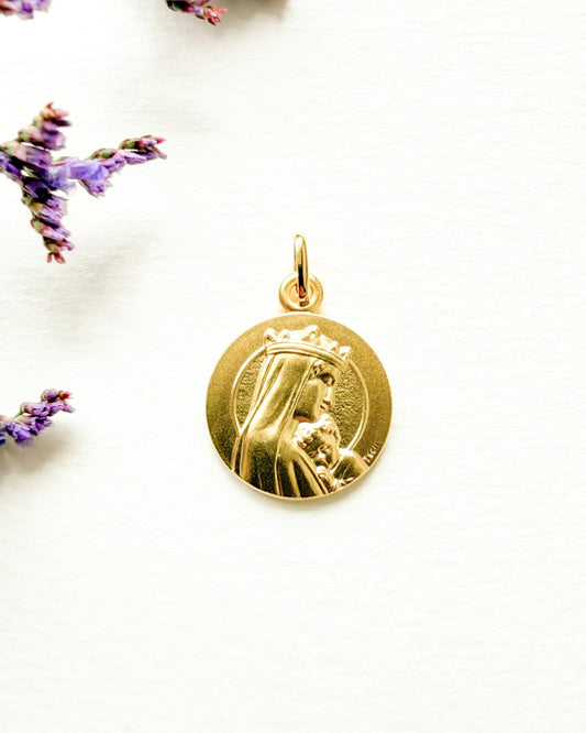 Médaille Notre Dame de la Sagesse (plaqué or)